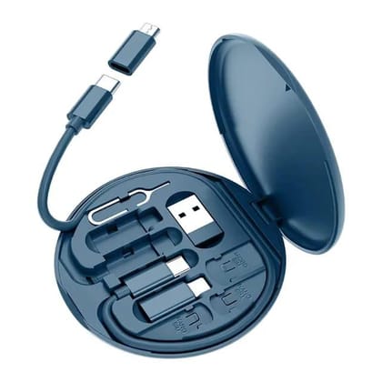 Mini Multi-Functional Fast Charging Data Cable Set for iOS,Android,Type C Charging with Retrieve Card Pin,Round Storage Box,Compact&Portable USB Data Cable Storage Box Travel Cable Set Mini Multi-Functional Fast Charging Data Cable Set for iOS,Android,Type C Charging with Retrieve Card Pin,Round Storage Box,Compact&Portable USB Data Cable Storage Box Travel Cable Set