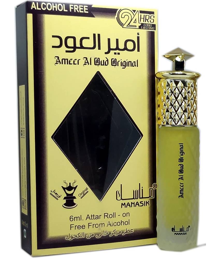 MANASIK AMEER AL OUD ORIGINAL Concentrated   Attar Roll On 6ml .