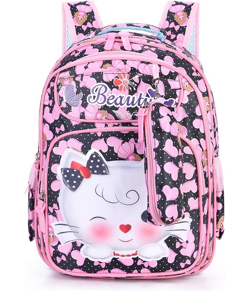 Tinytot 30 Ltrs Black School Bag for Boys & Girls