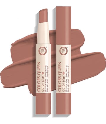 Colors Queen Color It All Non Transfer Matte Lip Crayon - Meroon (Shade -03)