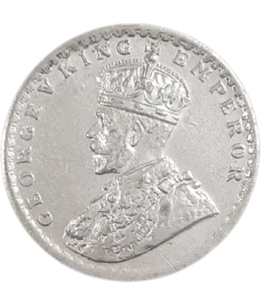 Extremely Rare Scarce 1 Rupee 1911 George V King & Emperor Silver Plated Fancy Coin....Collectible
