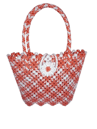 ASOMI Plastic Hand Woven Tote Bag ASOMI Plastic Hand Woven Tote Bag