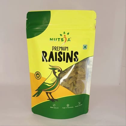 Nutsia Premium Seedless Green Raisins - 200g