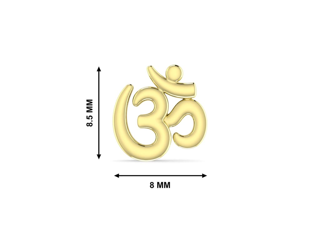 Classic Om Ear Stud For Men (1 Pc Only)