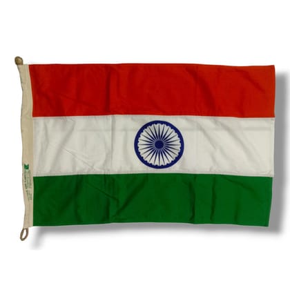 BIS Approved Nationl Flag of India - Made of KHADI -  3 x 2 Feet  (2534)
