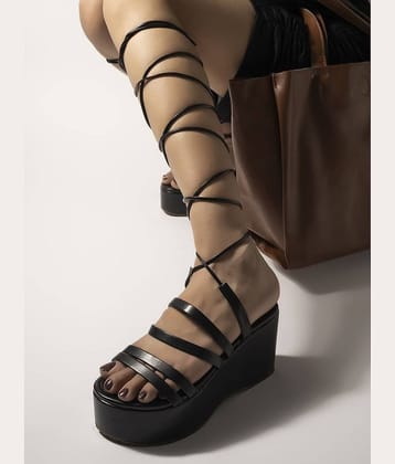 Shoetopia - Black Women's Gladiators Heels