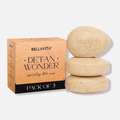 Detan Wonder Exfoliating Detan Soap (Pack of 3) Detan Wonder Exfoliating Detan Soap (Pack of 3)