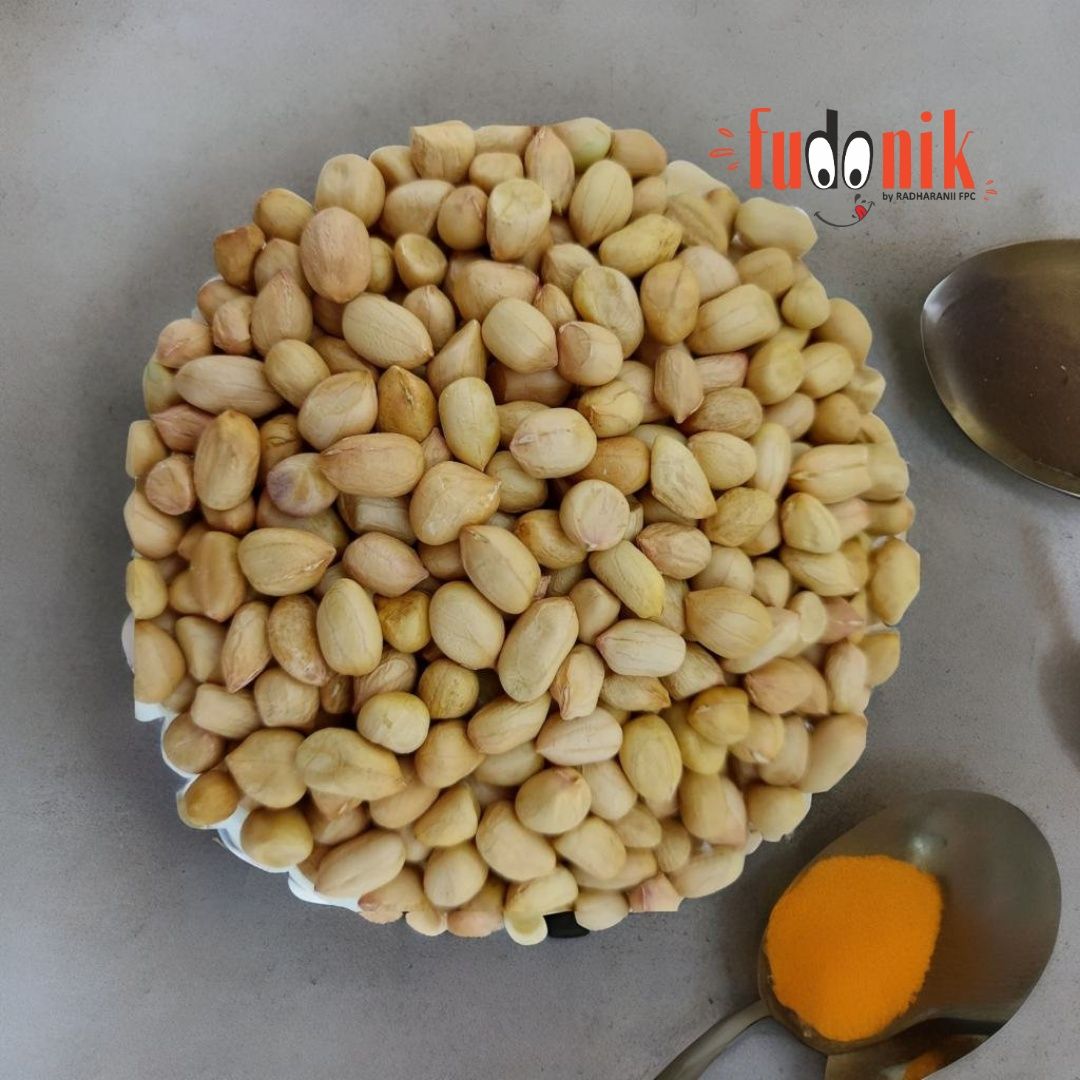 Fudonik Raw Peanuts / Groundnuts (1kg) | Pink Skin Premium Quality | Snacking & Cooking