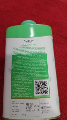 YARDLEY JASMINE BEAUTY TALC 100G