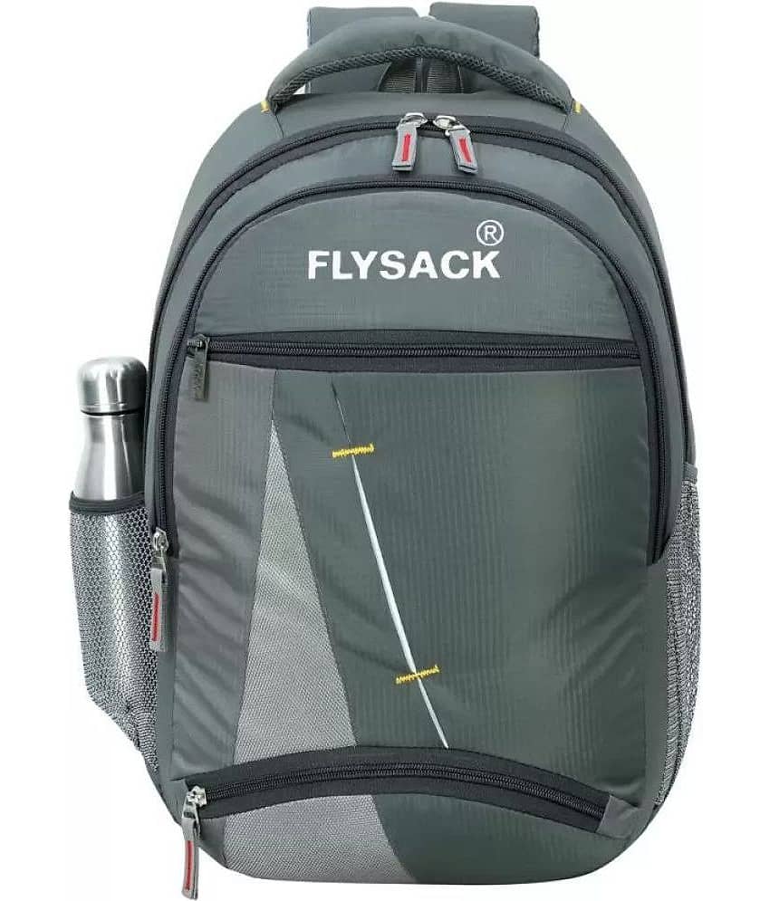 FLYSACK Grey PU Backpack ( 30 Ltrs )
