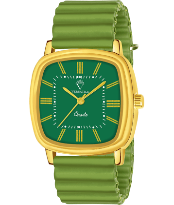 Versatile Olive Silicon Analog Men's Watch