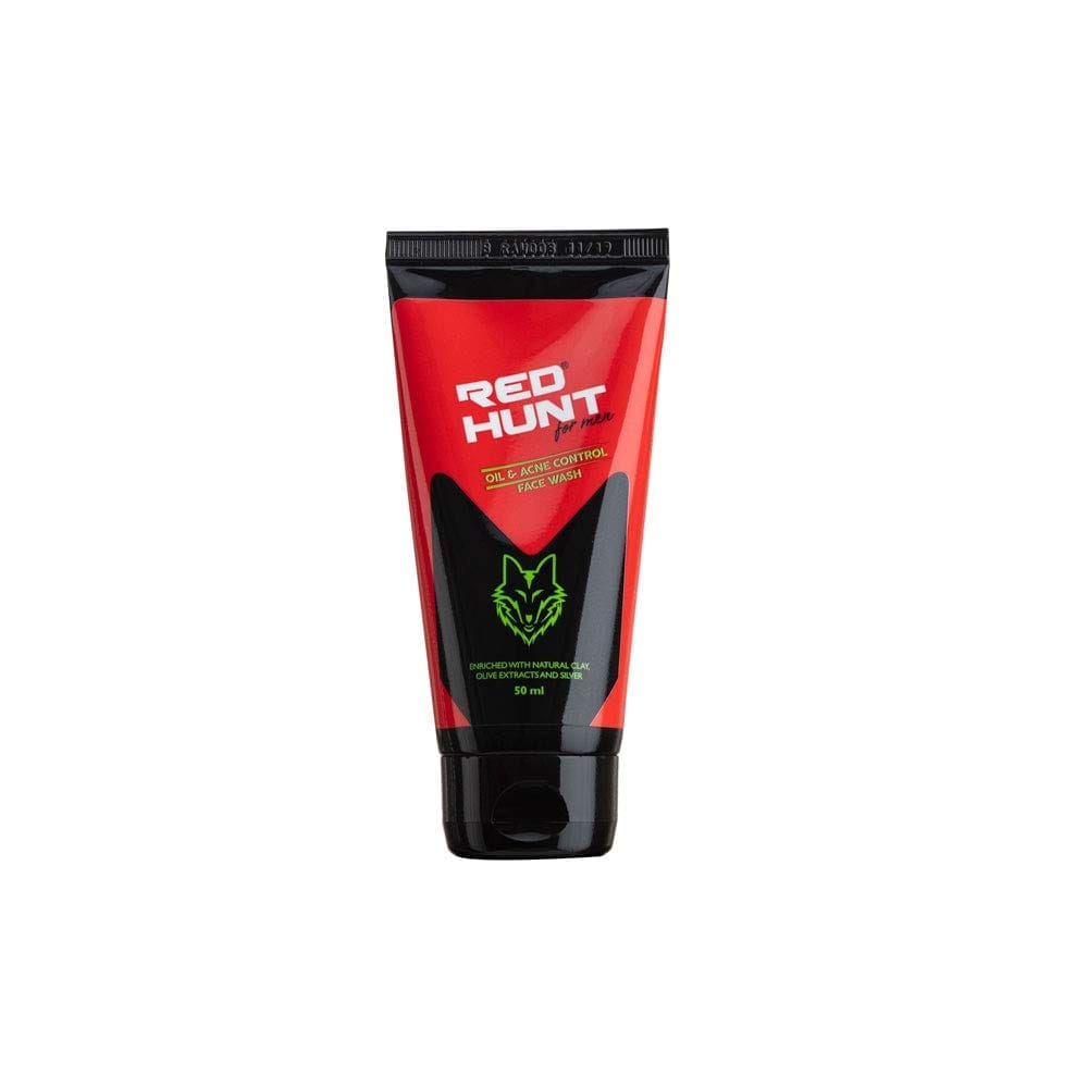 RED HUNT Acne & Oil Control Face Wash, Red, 50 ml