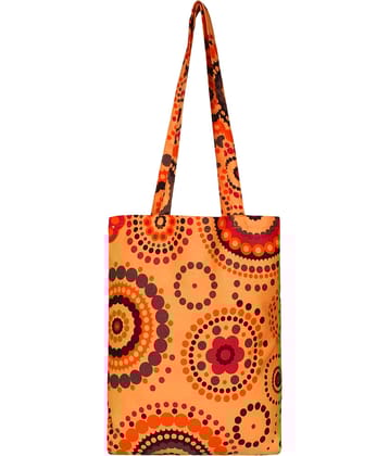 Anekaant Orange Canvas Shoulder Bag
