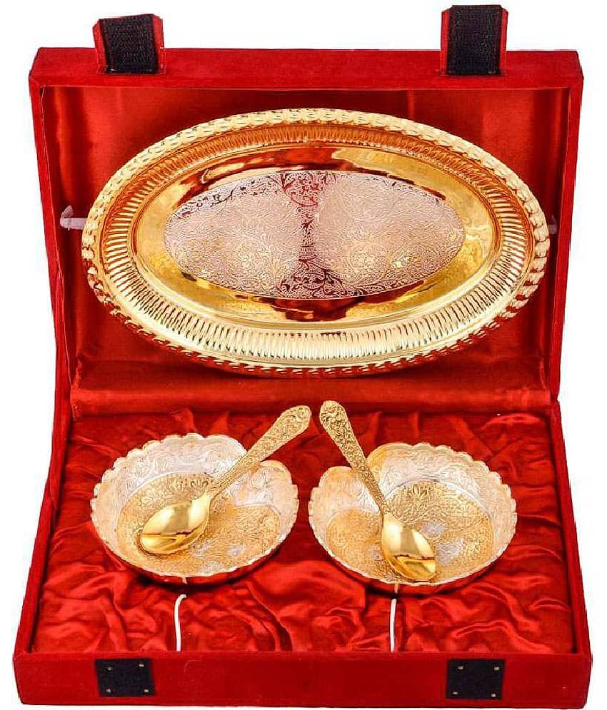 Arsalan Silverplated Gold/Silver Plated Gift Item - Pack of 5