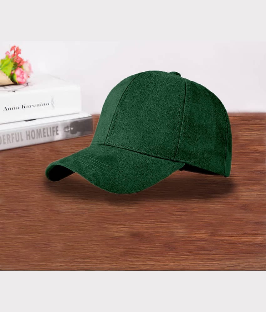 Alamos Pack of 1 Suede Men's Cap ( Green )