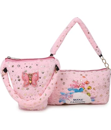 Cherry Tree Blue Cotton Sling Bag