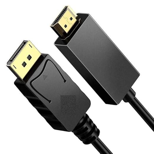 Displayport to HDMI Cable , Display Port (DP) to HDMI Adapter Male to Male Converter for PCs to HDTV, Monitor, Projector -1.5m