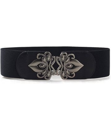 Romp Fashion Women's Black Faux Leather Casual Belt ( )