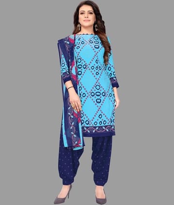 SIIMMU Unstitched Crepe Printed Dress Material - Yellow ( Pack of 1 )