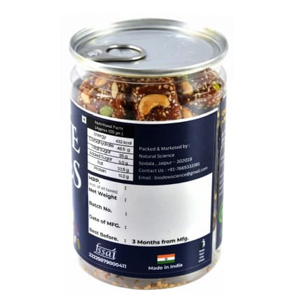 FIDVOJO Premium Date Bites 250g | Dates Barfi with Pista, Cashews, Almonds & Nuts | Healthy Dry Fruit Energy Snack | Guilt Free & Gluten Free, No Added Sugar