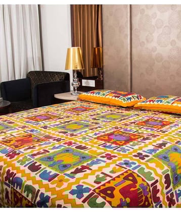 Uniqchoice Cotton King Bedsheet ( Multi )