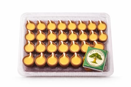 Ghee Diya (27 Pieces) with Matchbox – Ready to Light for Pooja & Diwali
