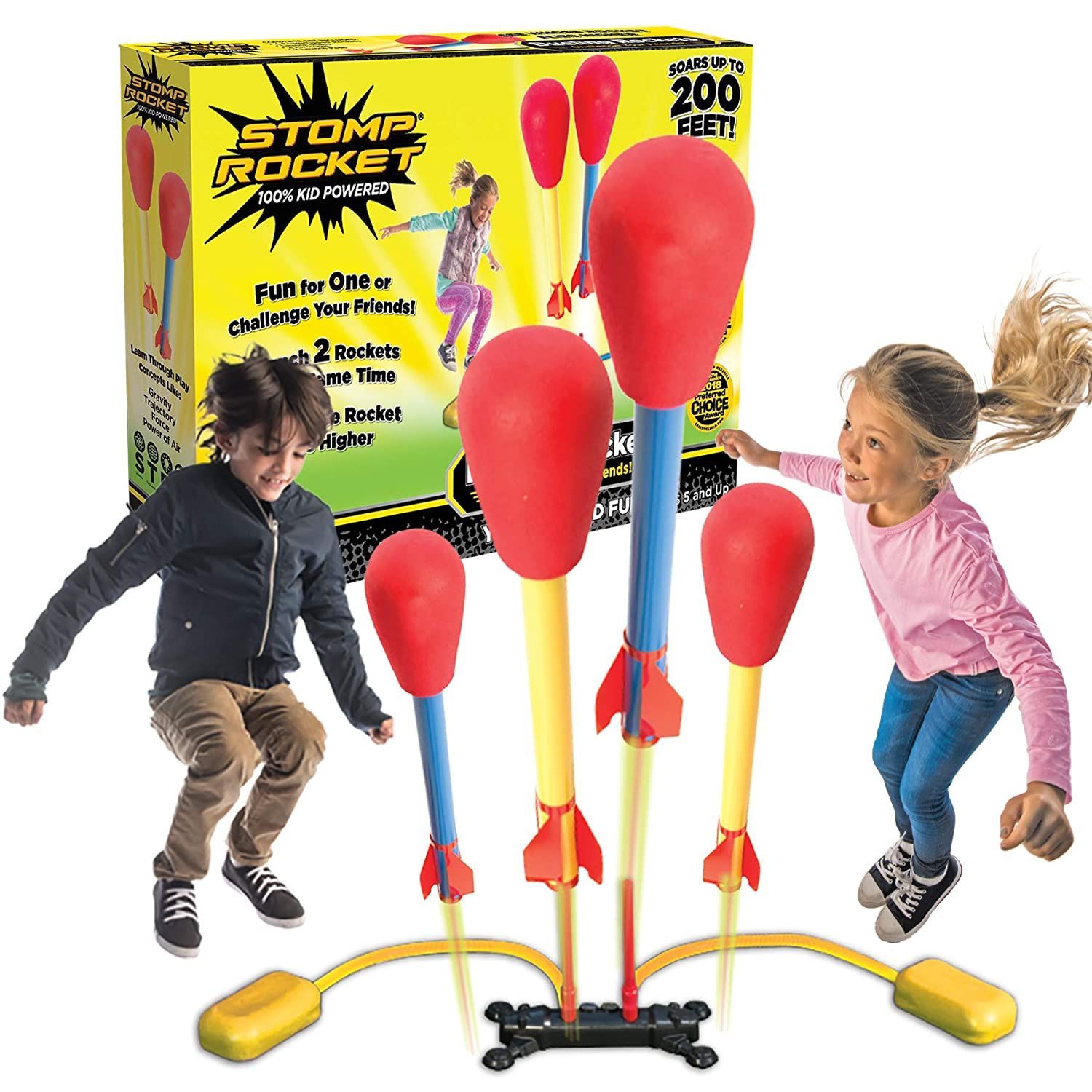 Stomp Rocket Original Dueling Rocket Launcher For Kids 5 Years and Above