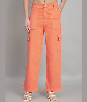 AngelFab - Orange Denim Straight Fit Women's Jeans ( Pack of 1 )