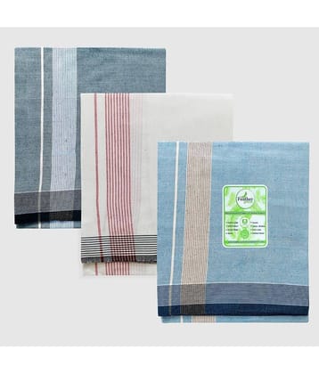 Feather Green - Multicolor Cotton Men's Lungi ( Pack of 3 )
