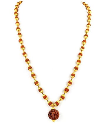 Rashi Fashion - Gold Plated Pooja Mala (Pack of 1)