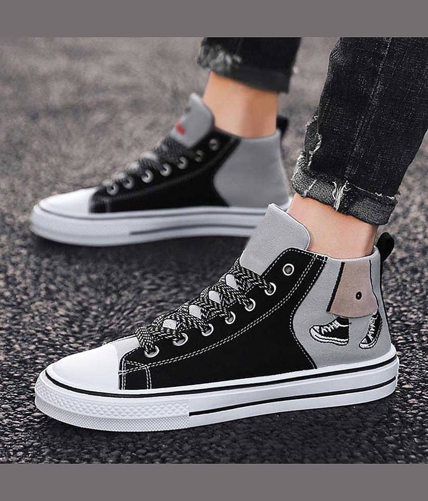 Magnolia Black Men's High Tops Shoes