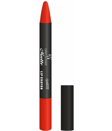Half N Half Matte Lip Crayon Velvet Soft | Long Lasting | Non-Transfer | 24h Super Stay, 03 Sexy Red (3.5gm)