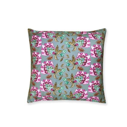 Pink Floral Cushion Cover