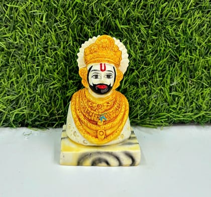Khatu Shyam ji Idol Marble Dust Material [Height - 5inch]