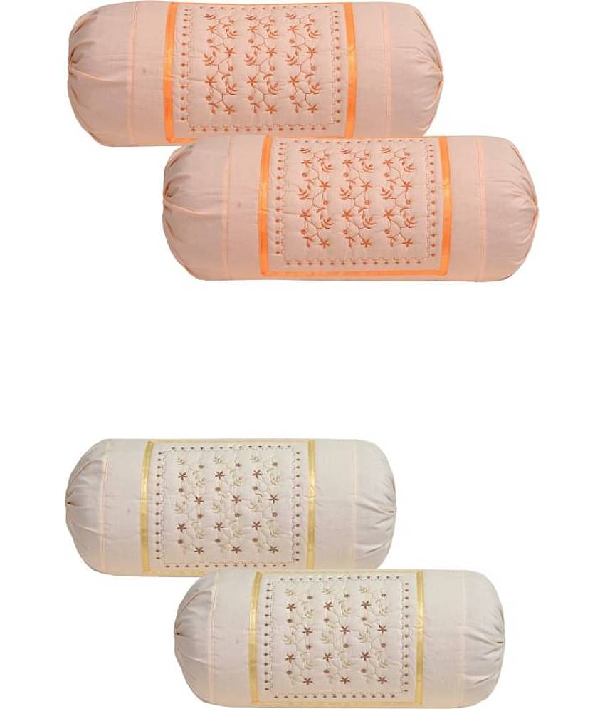 MAHALUXMI COLLECTION Pack of 4 Multi Pillow Cover