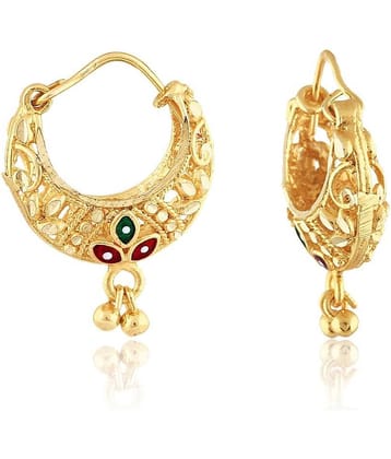 Vighnaharta - Golden Chandbalis Earrings ( Pack of 1 )