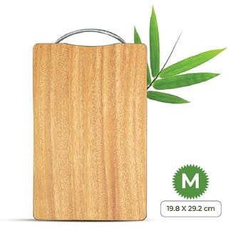 IMECO Bamboo Chopping Board Medium (30 x 20 cm), Scratch Resistant Cutting Board