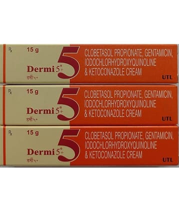 DERMI 5 CREAM 15 GM ( PACK OF 6) Day Cream 15 gm Pack of 6