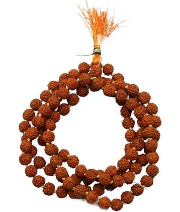 Onnet Original Rudraksha Mala in 5 Mukhi Rudraksha 3 MM Small 108+1 Beads For Japa & Wearing