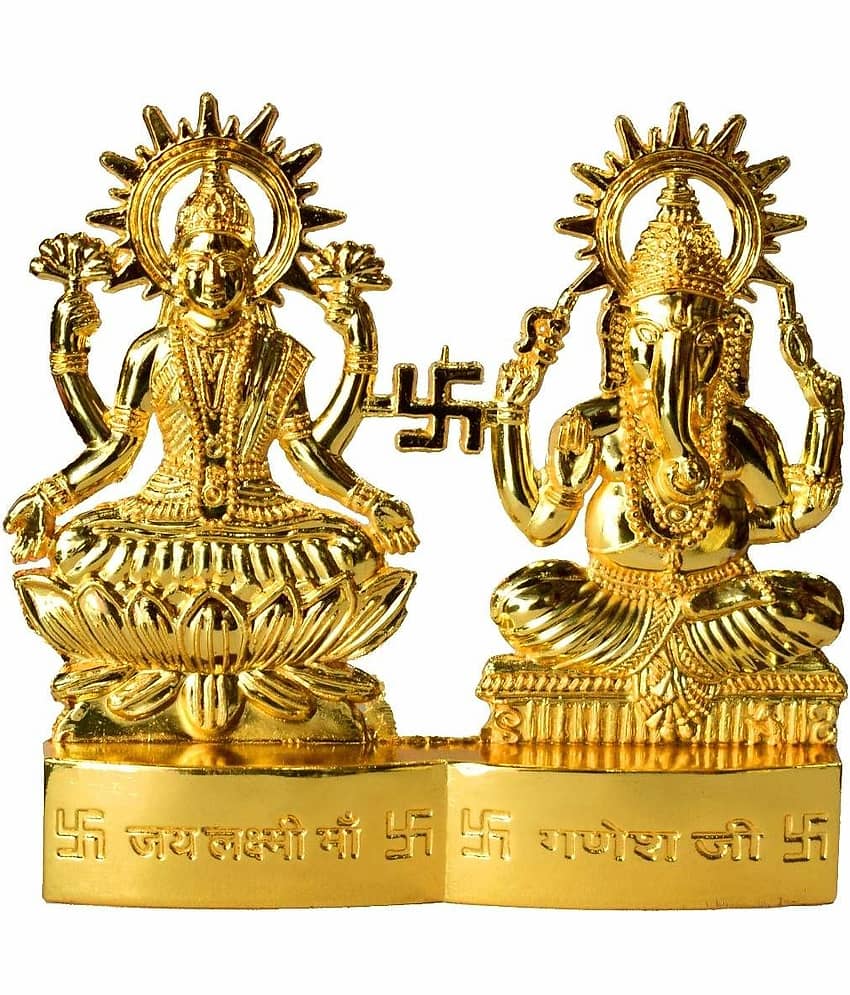 Shri Astha Vinayak Iron Laxmi Ganesh Idol ( 3 cm )