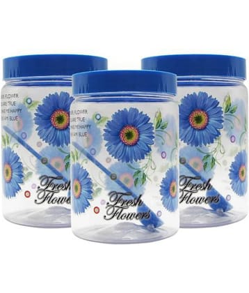 G-Pet Print Magic Blue PET Food Container Set of 3 2000 mL
