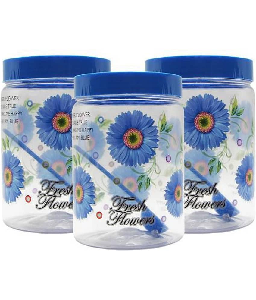G-Pet Print Magic Blue PET Food Container Set of 3 2000 mL