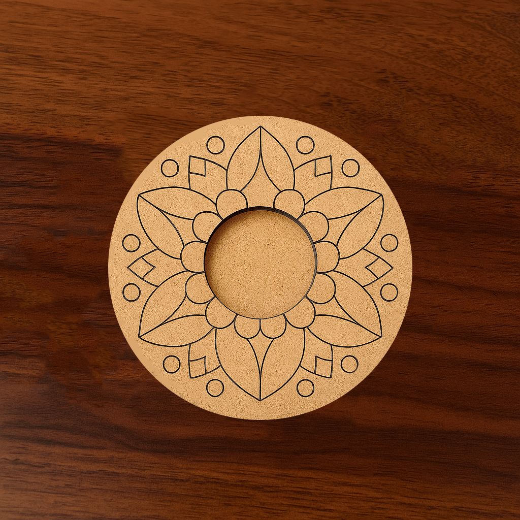 Dbeautify's MDF Mandala Tealight Holder for DIY