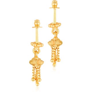 Vivastri Premium 1 Gram Gold Plated Alloy Bugadi Earrings for Women  Girls - VIVA1022BUGADI