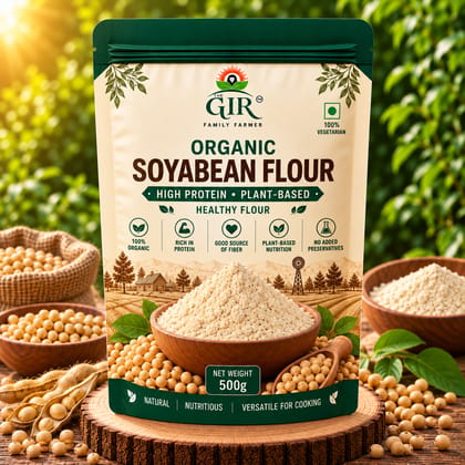Organic Soyabean Flour | High Protein Plant-Based Healthy Flour