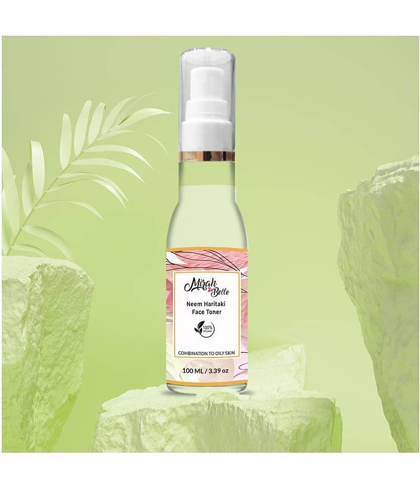 Mirah Belle Organic and Natural - Anti Acne Face Toner - Neem and Haritaki Astringent 100 mL