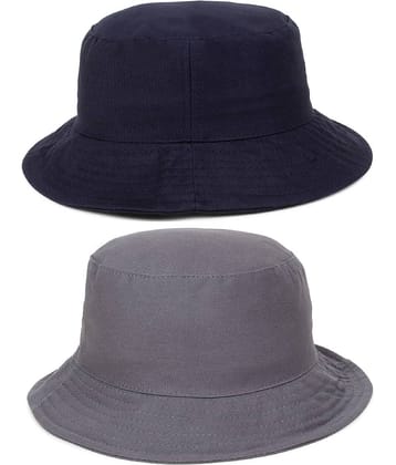 Zacharias - Multi Color Cotton Men's Hat ( Pack of 2 )