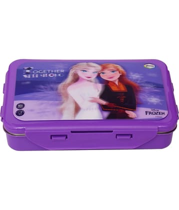 Gluman - 3D Disney Frozen Character Stainless Steel School Lunch Boxes 1 - Container ( Pack of 1 )