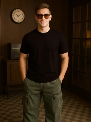 Classic Crew in Coffee Brown-S