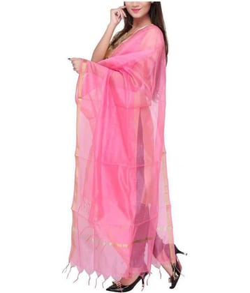 Apratim Pink Chanderi Dupatta